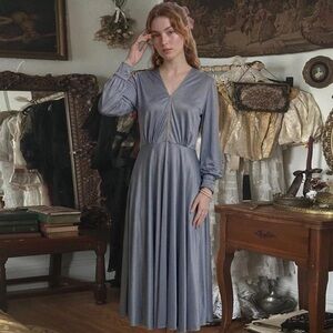 Vintage Lilli Diamond satin maxi dress